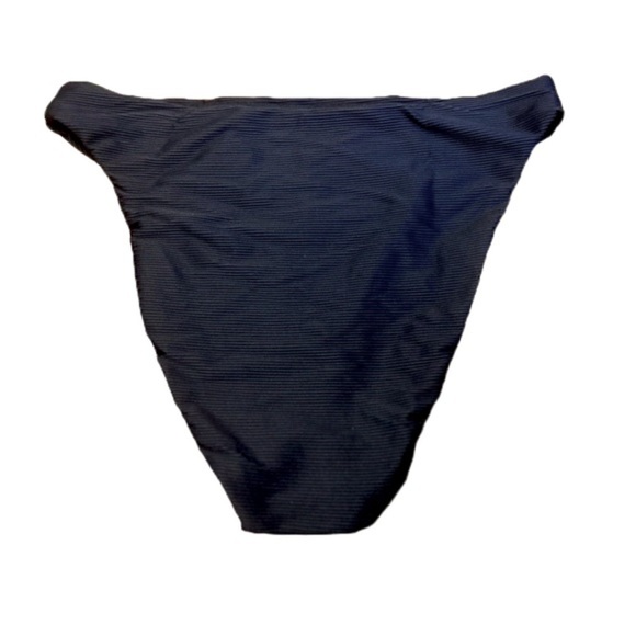 NWT J. Crew Black Ribbed High Rise Swim Bikini Bottom, Sizes: Small, Medium & 3X - Picture 2 of 14